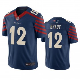 Miesten New England Patriots NFL Pelipaita Tom Brady 12 Navy City Edition